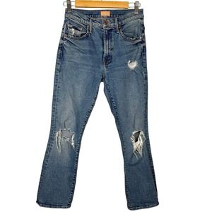 Mother The Insider Ankle Jeans 26
Bloom and Doom Distressed Raw Hem Cropped